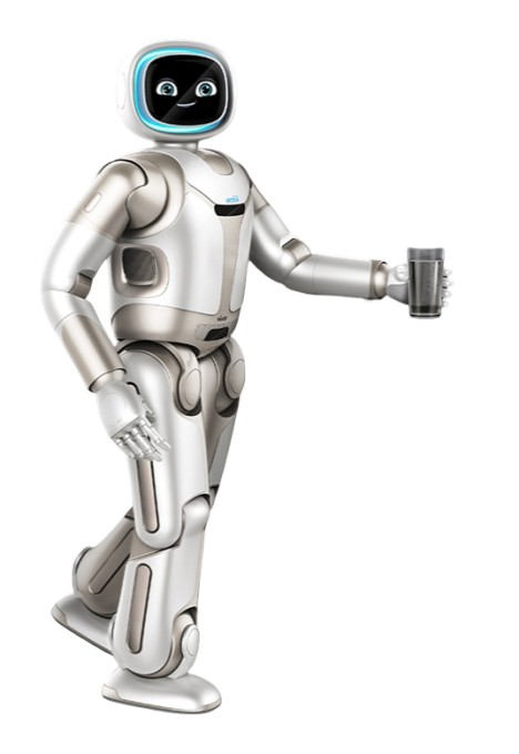 a robot holding a glass